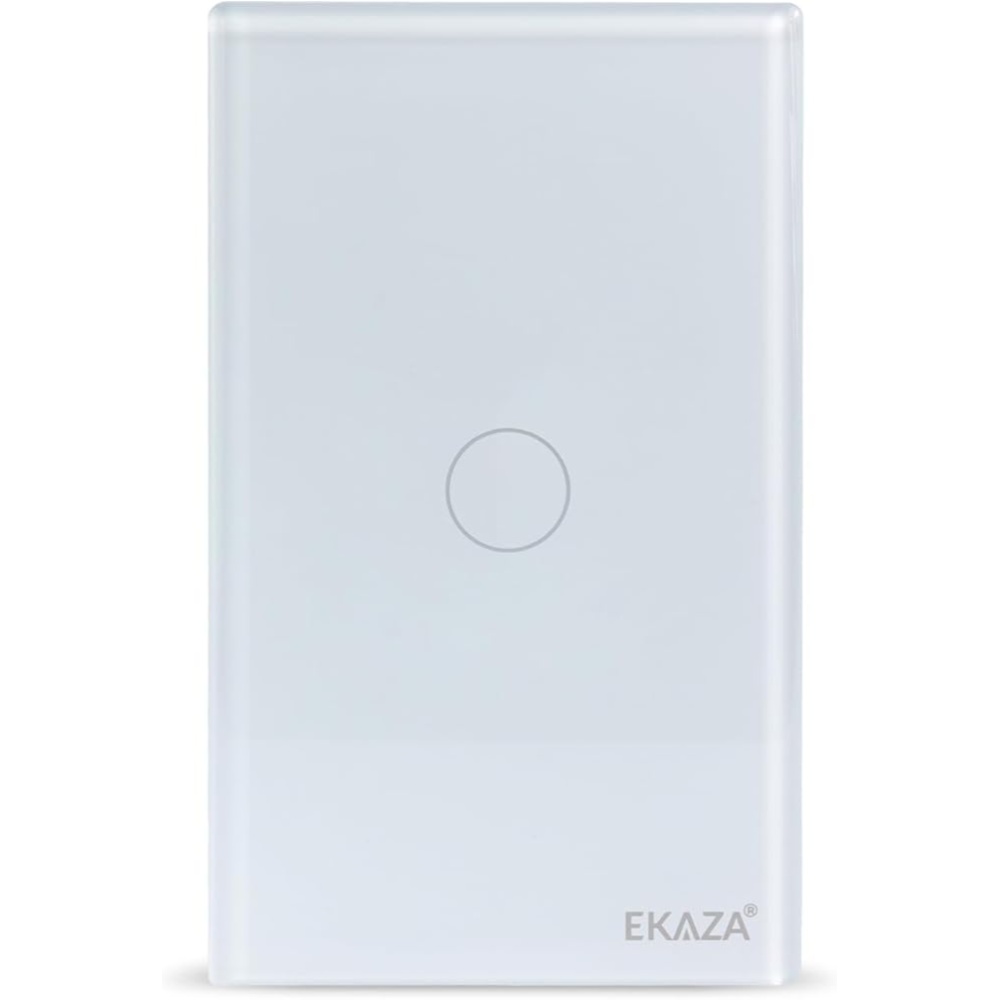 Interruptor Inteligente Touch Ekaza 2.5D Zigbee 1 botão, Compatível com Alexa, Branco — foto 2