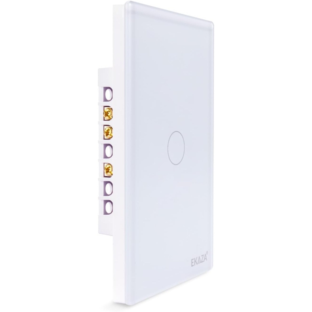 Interruptor Inteligente Touch Ekaza 2.5D Zigbee 1 botão, Compatível com Alexa, Branco — foto 3