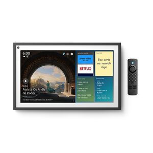 Amazon Echo Show 15 Smart Display Full HD de 15,6" com Alexa e Experiência Fire TV, Branco