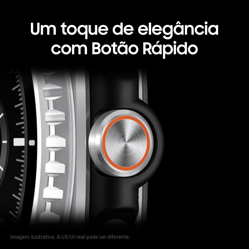 Samsung Galaxy Watch8 Classic Smartwatch 46mm Lte, Galaxy Ai, Tela Em Cristal De Safira Preto — foto 7