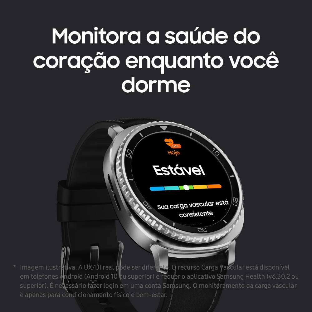 Samsung Galaxy Watch8 Classic Smartwatch 46mm Lte, Galaxy Ai, Tela Em Cristal De Safira Preto — foto 10